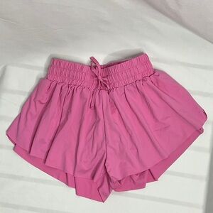 Vibrant Pink Kids' Flowy Shorts by Suzette Size M 8/10